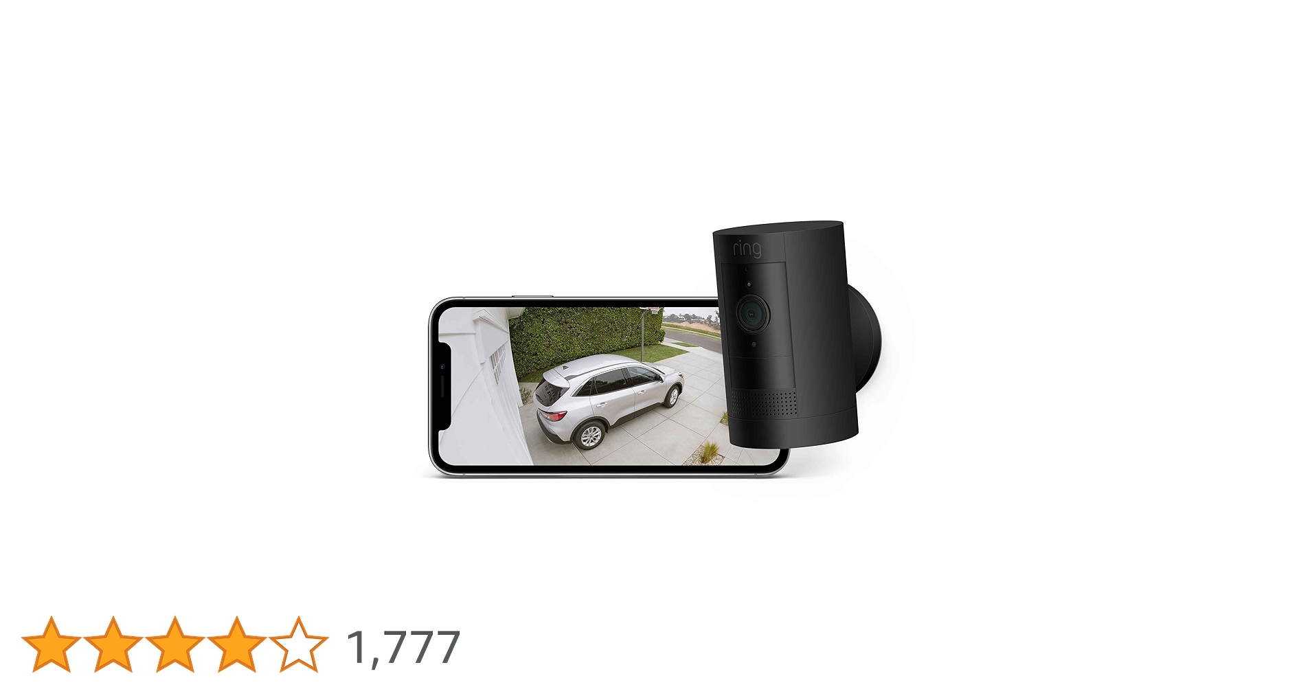 Ring Stick Up Cam Battery ブラック - 屋内外用充電式カメラで